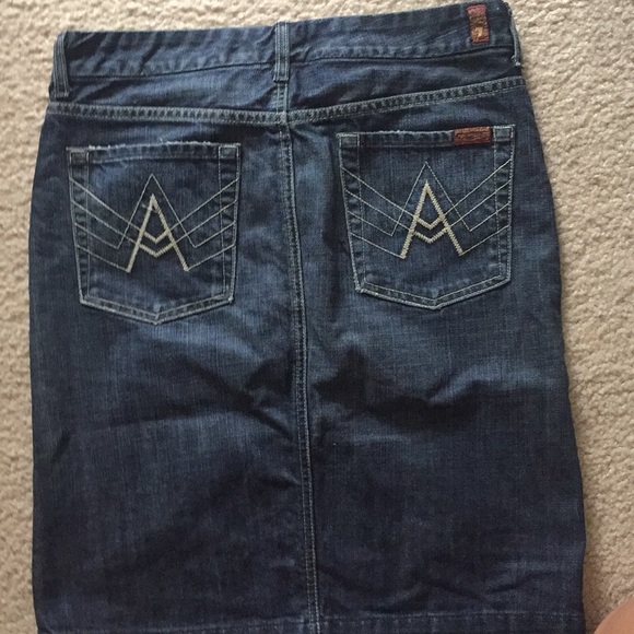 Seven for mankind denim skirt - Picture 2 of 2